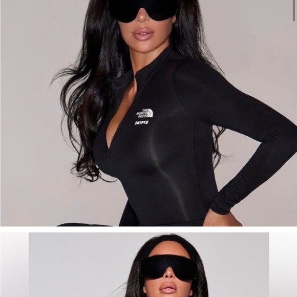 NWT The North Face x Skims Refina Bodysuit Onyx Black Catsuit Ski Base Layer - Picture 3 of 3